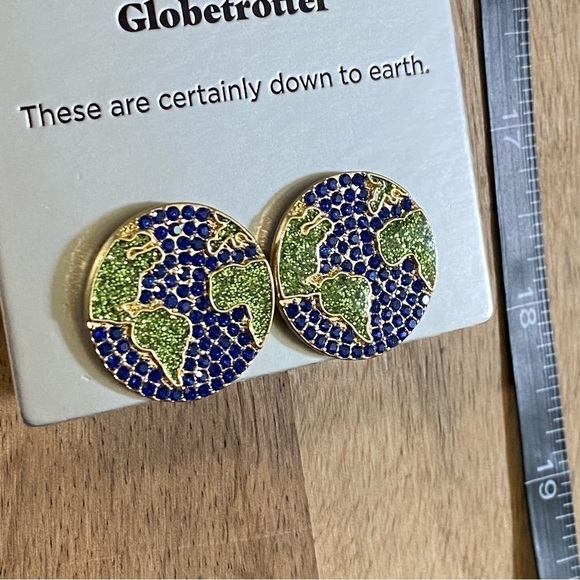 4/$20 Baublebar Globetrotter Shoot for the Stars World Globe Earrings Sugarfix - Picture 5 of 6